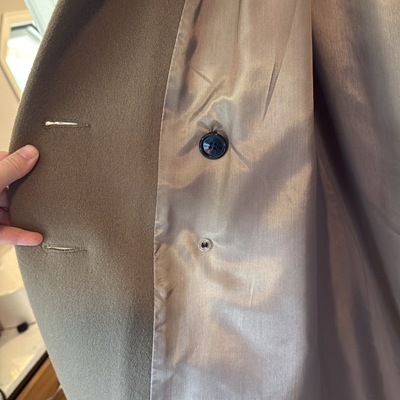 Cedarhurst Classics Wear in Good Health Taupe Tan Wool Coat - Picture 13 of 16